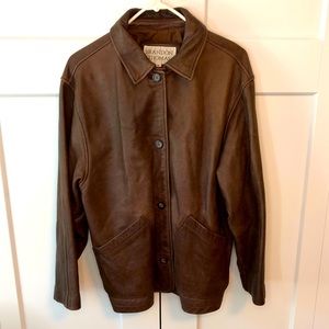 Vintage woman’s leather blazer style jacket